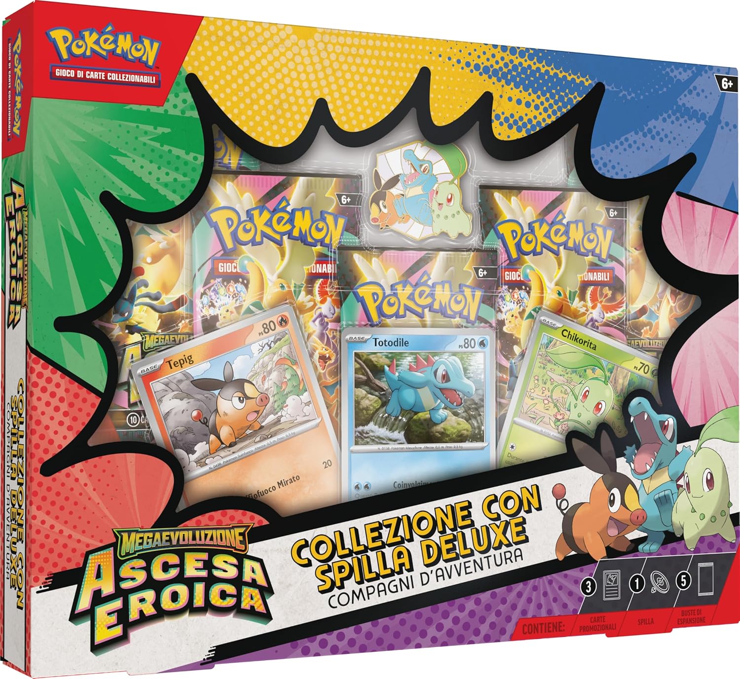 Heroic Rise of the Pokémon TCG Deluxe Badge - גירסא באיטלקית!